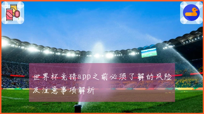 世界杯竞猜app之前必须了解的风险及注意事项解析